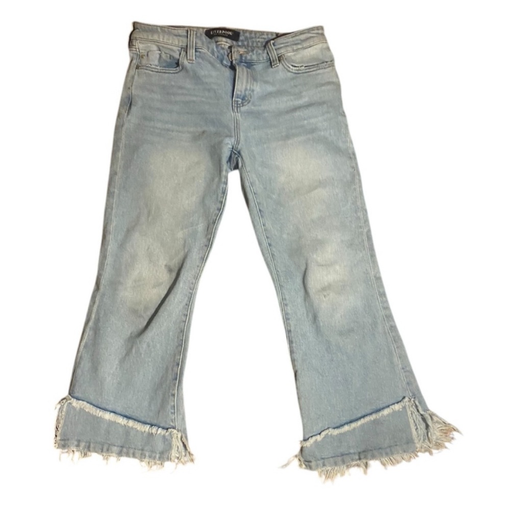 Liverpool Jeans Company Blue Flare Wide Leg Jeans